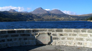 View of the Bouillouses lake and dam