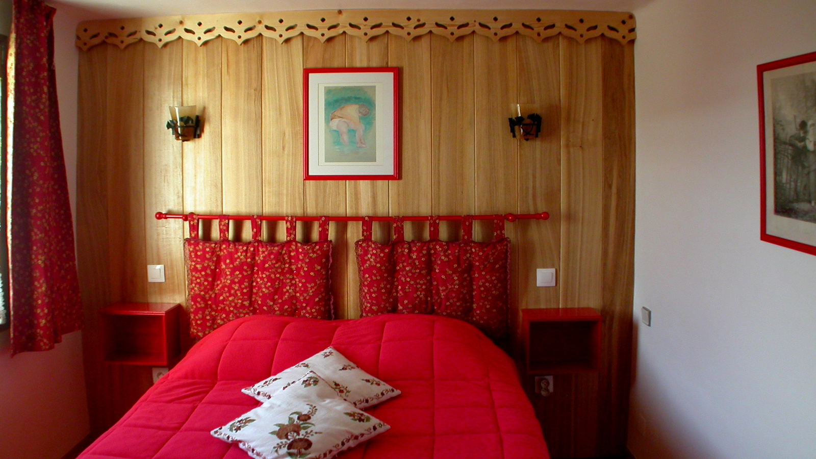 Bedroom C, large bed, South